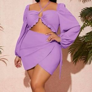 Lilac purple wrap dress💜